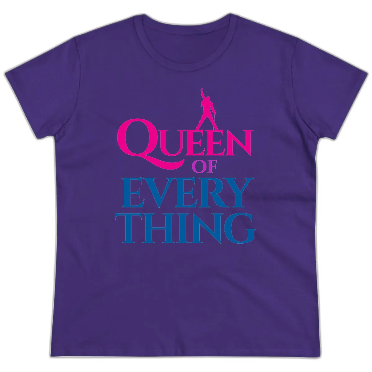 Queen Of Every Thing Ladies Tee in Purple