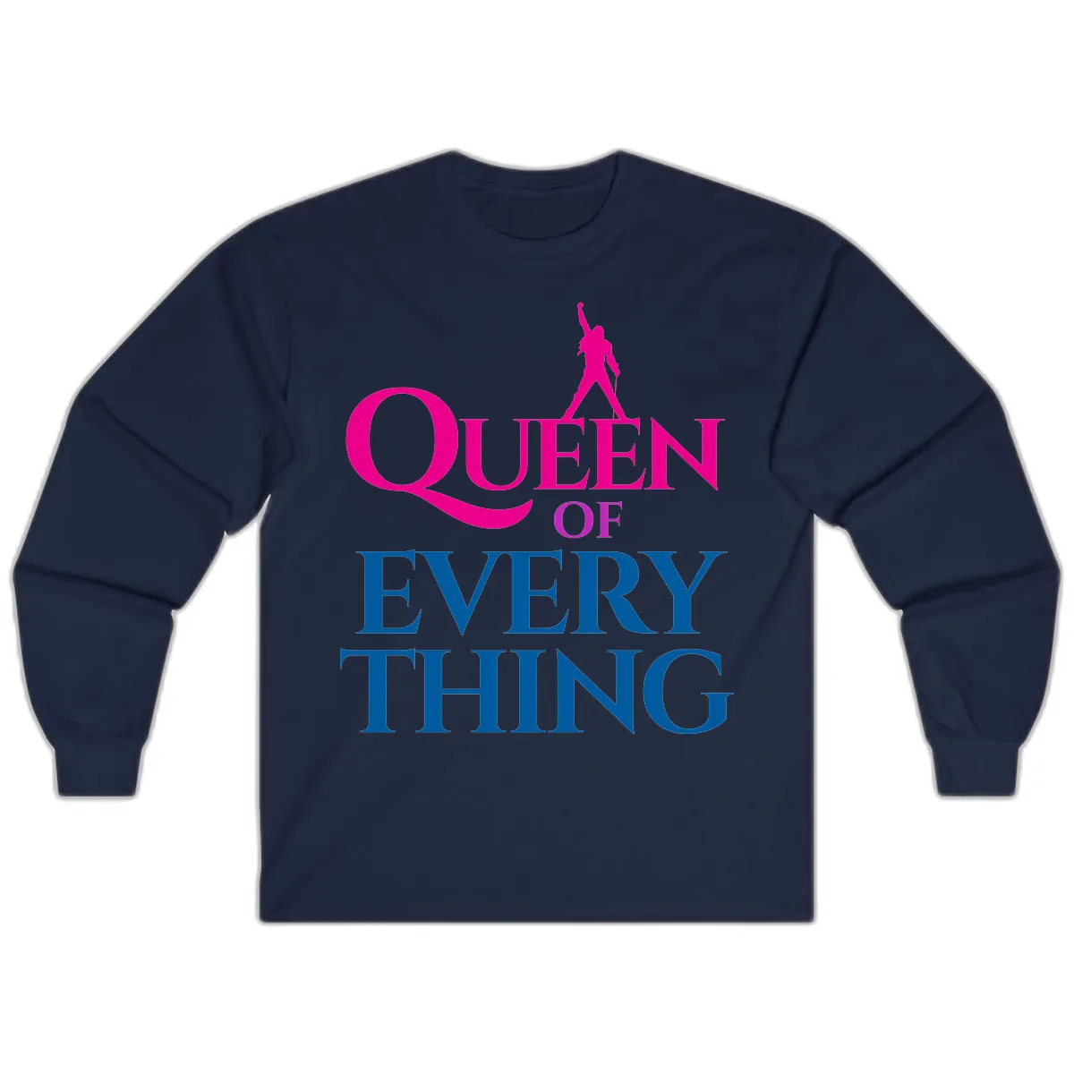 Queen Of Every Thing Long Sleeve in Navy