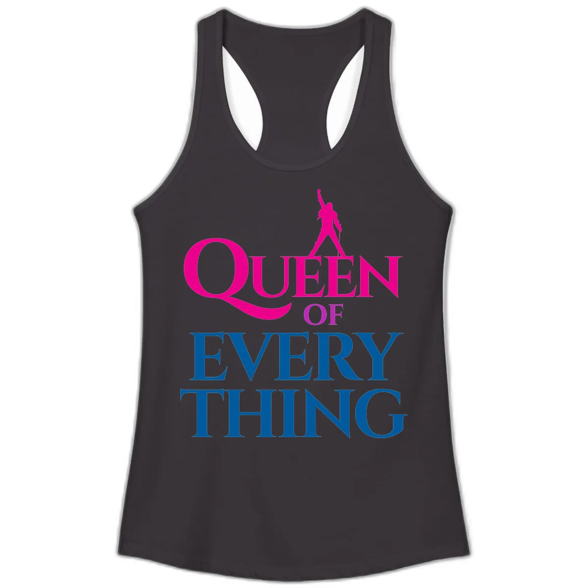 Queen Of Every Thing Ladies Tank in Black