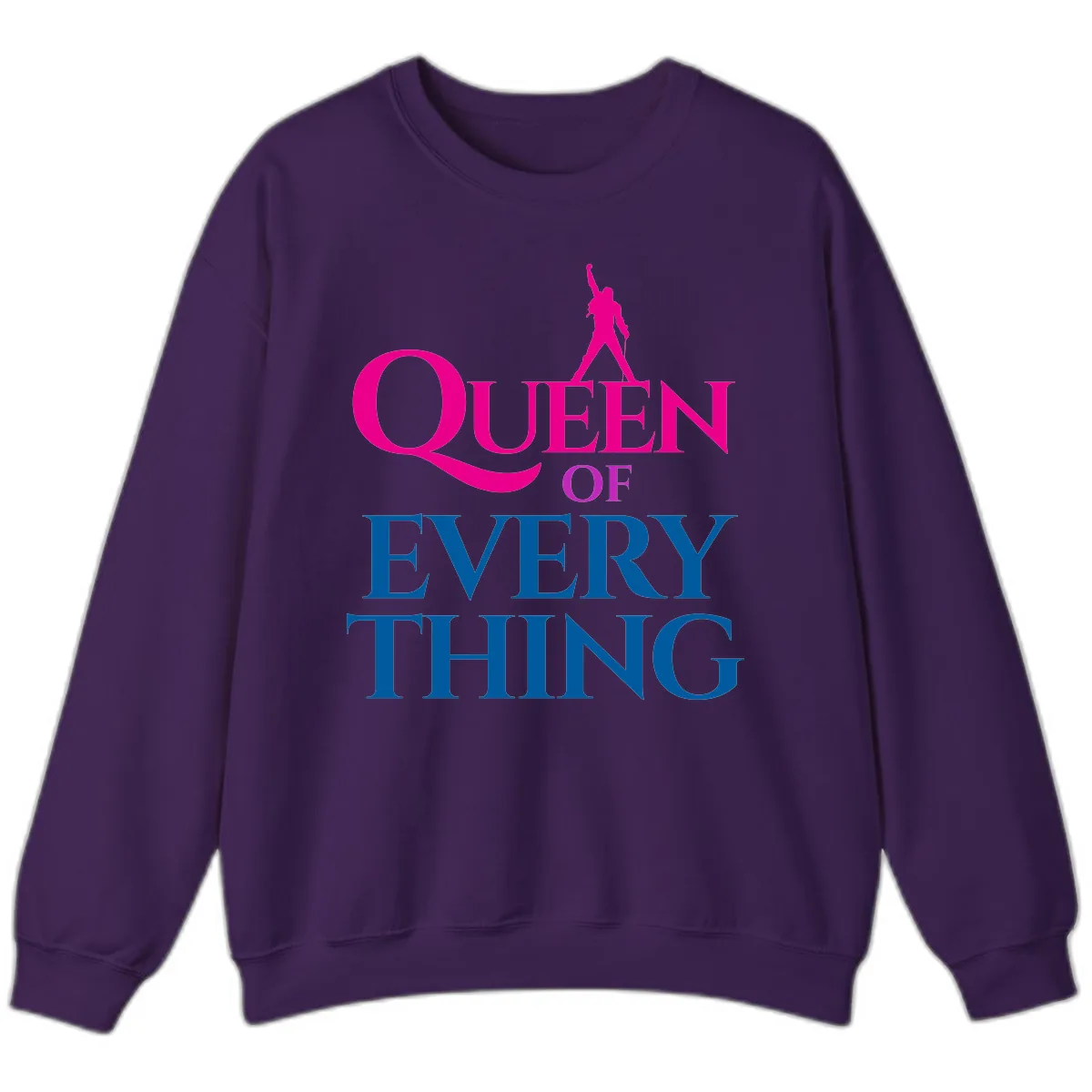 Queen Of Every Thing Sweatshirt in Purple