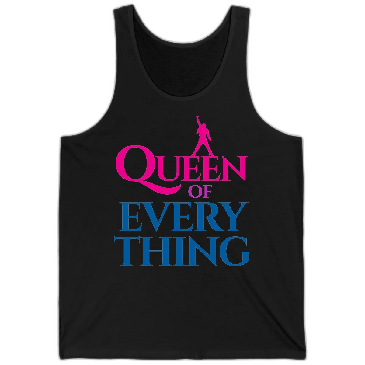 Queen Of Every Thing Tank in Black