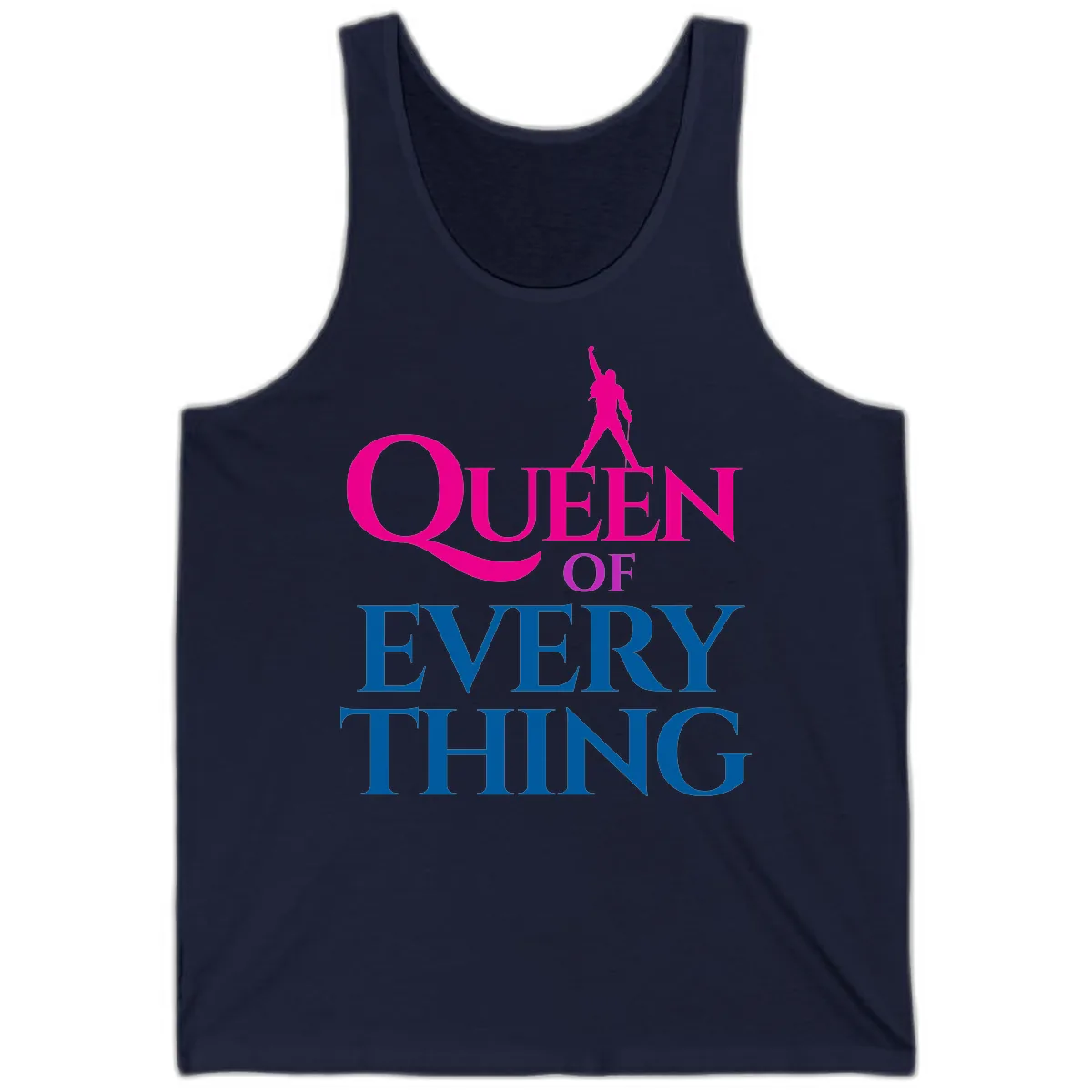 Queen Of Every Thing Tank in Navy