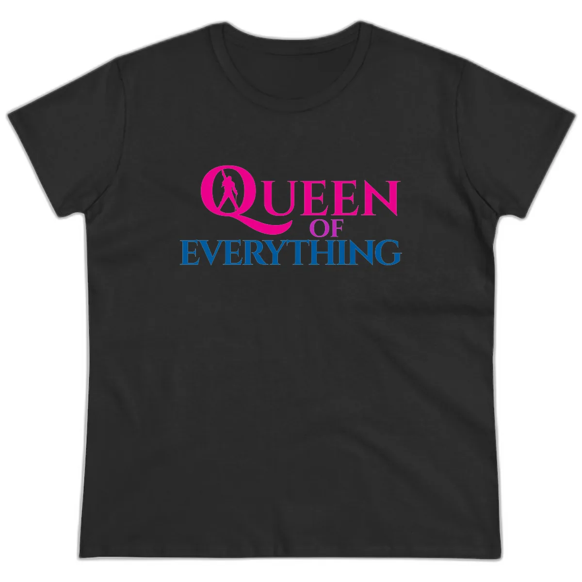 Queen Of Everything Ladies Tee in Black