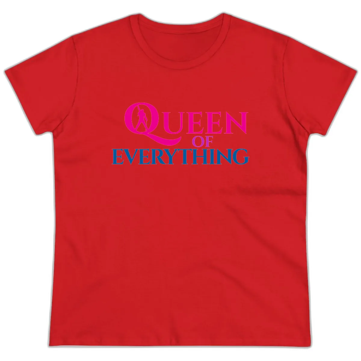 Queen Of Everything Ladies Tee in Red