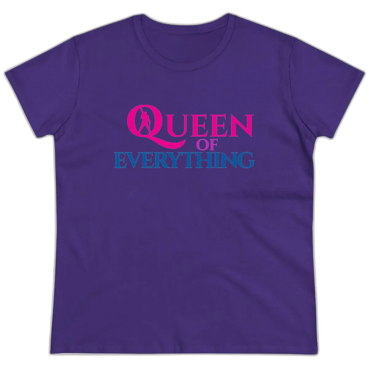 Queen Of Everything Ladies Tee in Purple