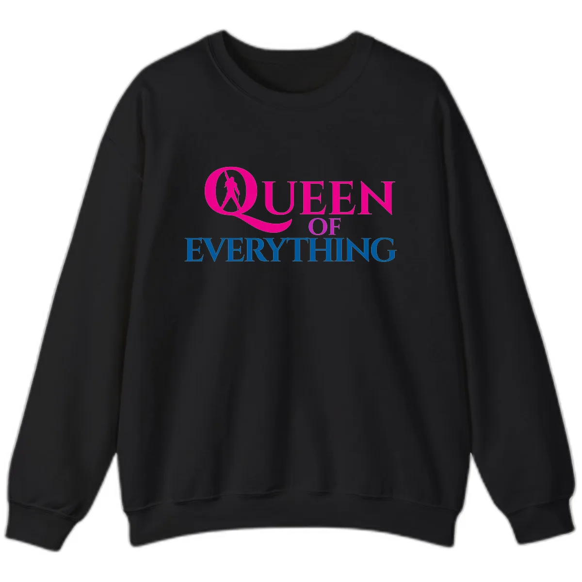 Queen Of Everything Sweatshirt in Black
