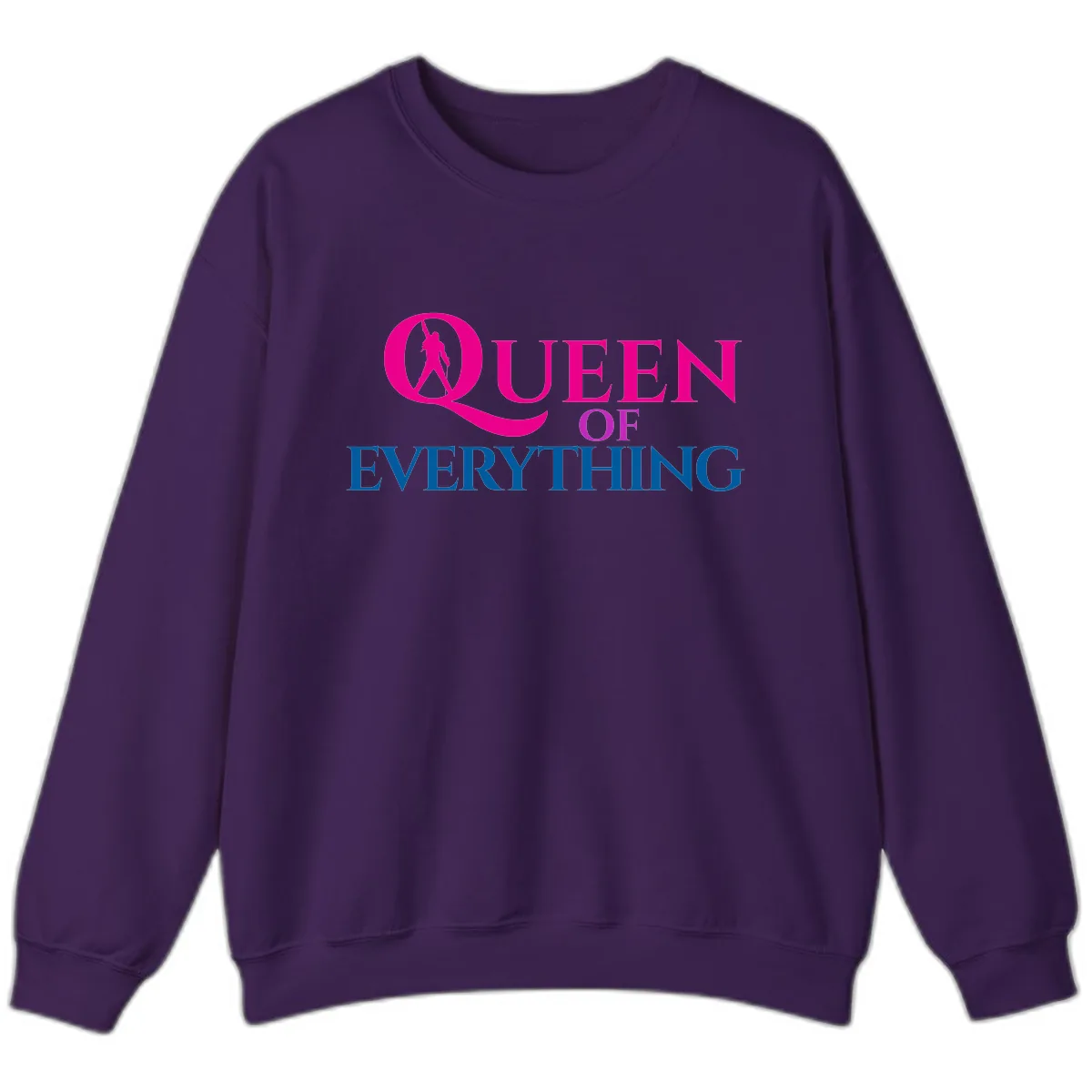 Queen Of Everything Sweatshirt in Purple