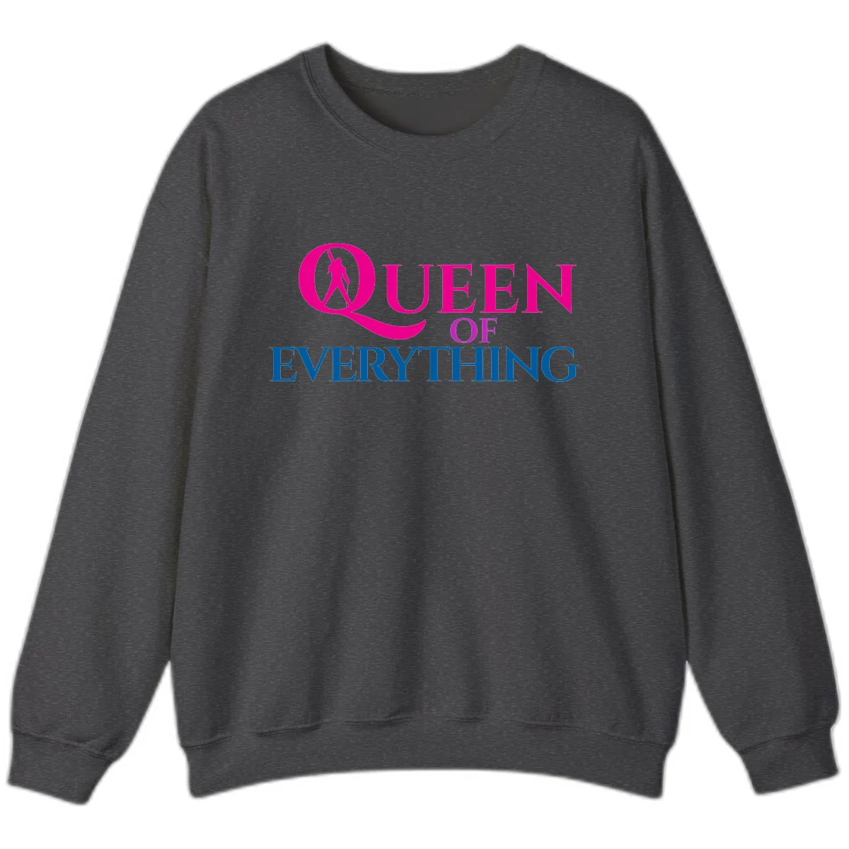 Queen Of Everything Sweatshirt in Dark Heather