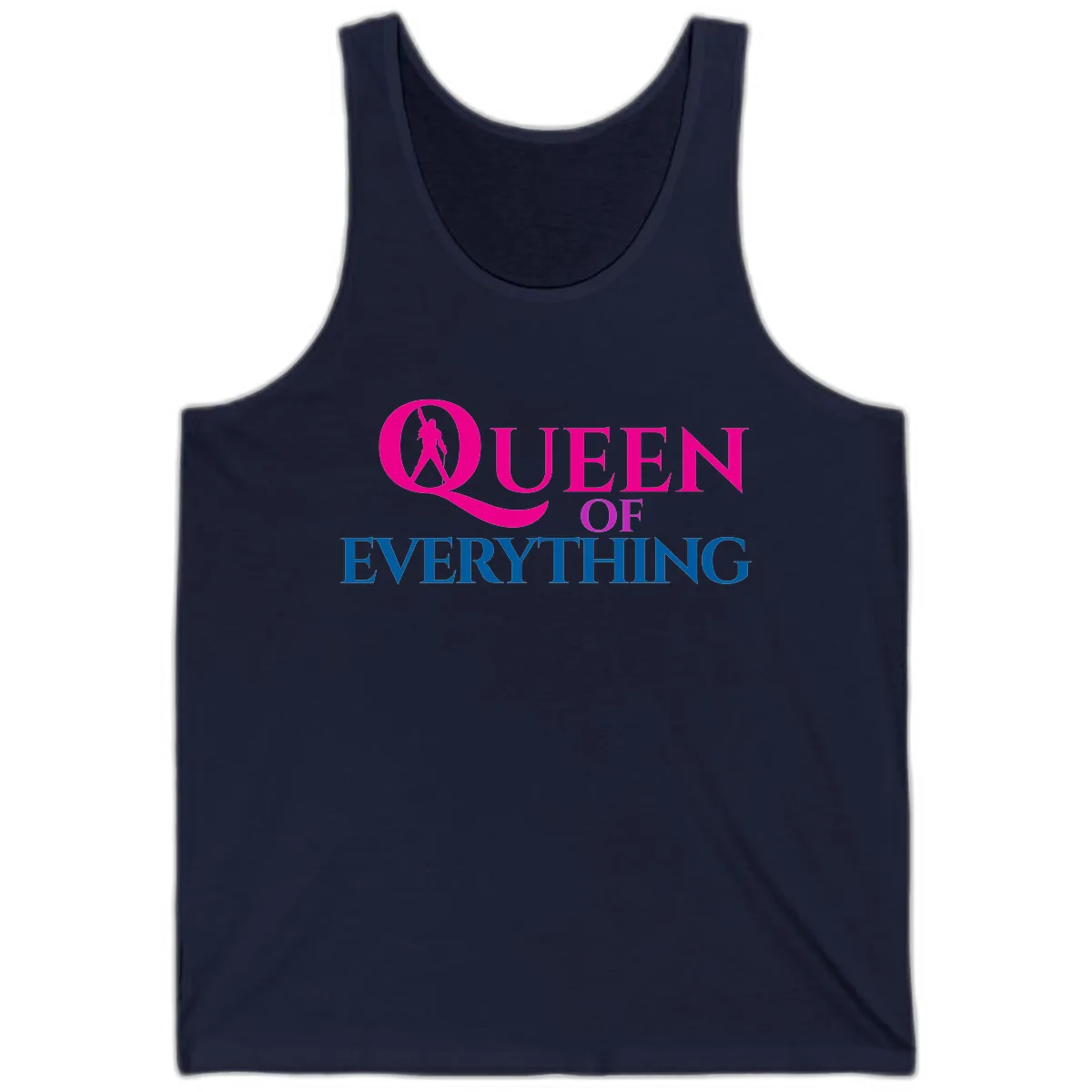 Queen Of Everything Tank in Navy