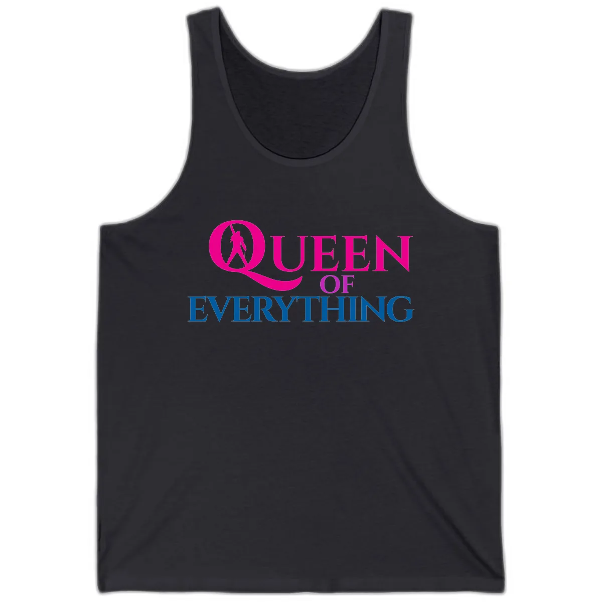 Queen Of Everything Tank in Dark Grey