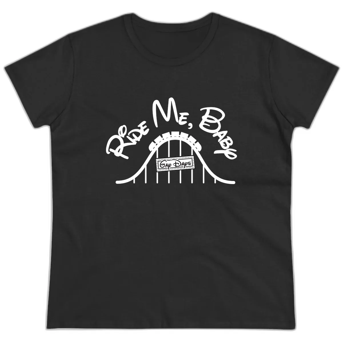 Once More Into The Gap Days Ladies Tee in Black