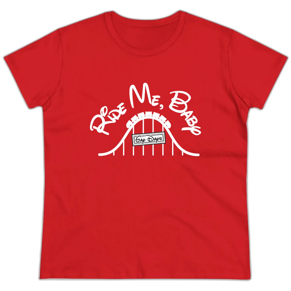 Once More Into The Gap Days Ladies Tee in Red