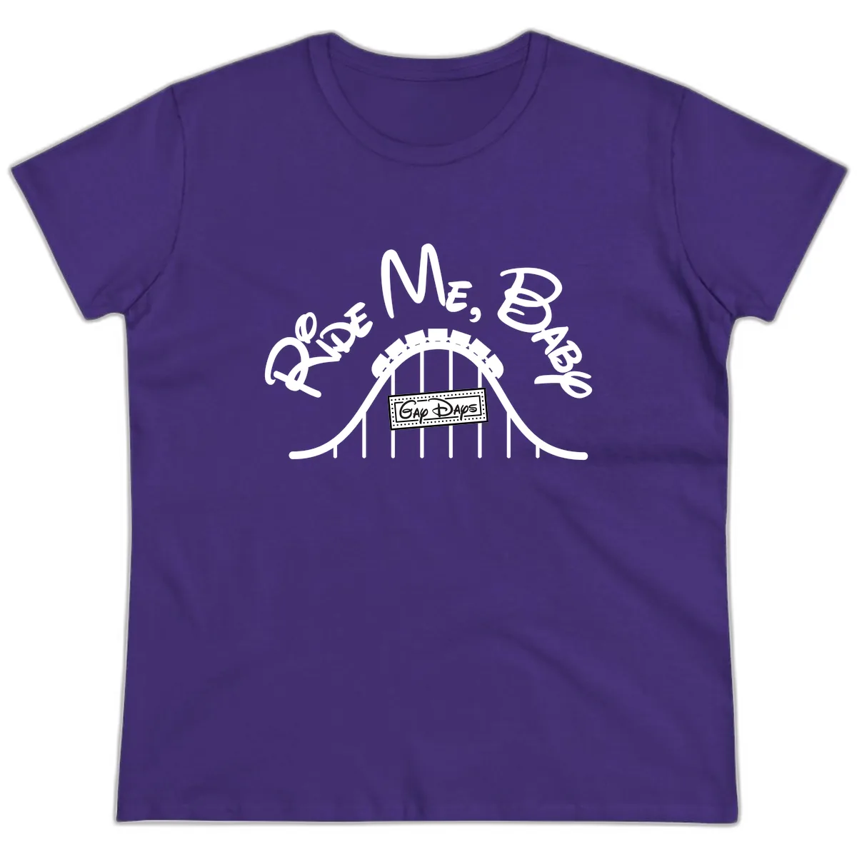 Once More Into The Gap Days Ladies Tee in Purple