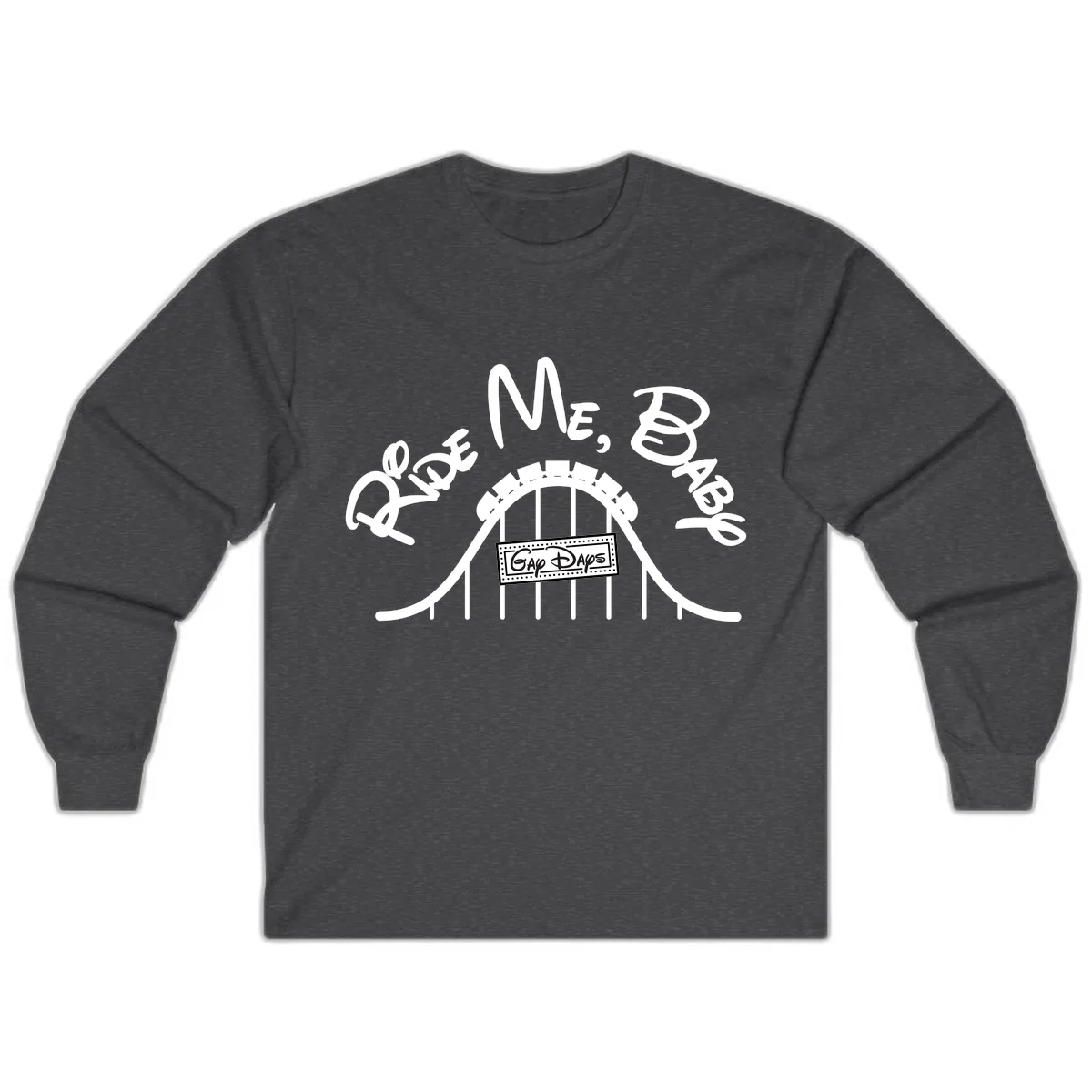 Once More Into The Gap Days Long Sleeve in Dark Heather