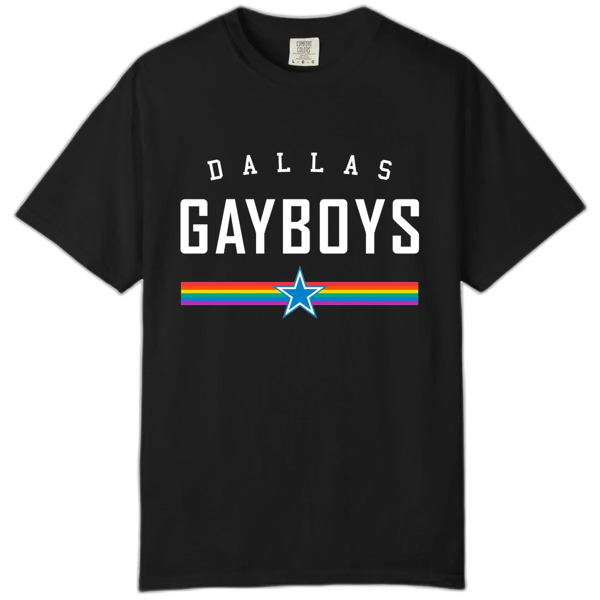 Dallas Garboys Pride Comfort Color in Black