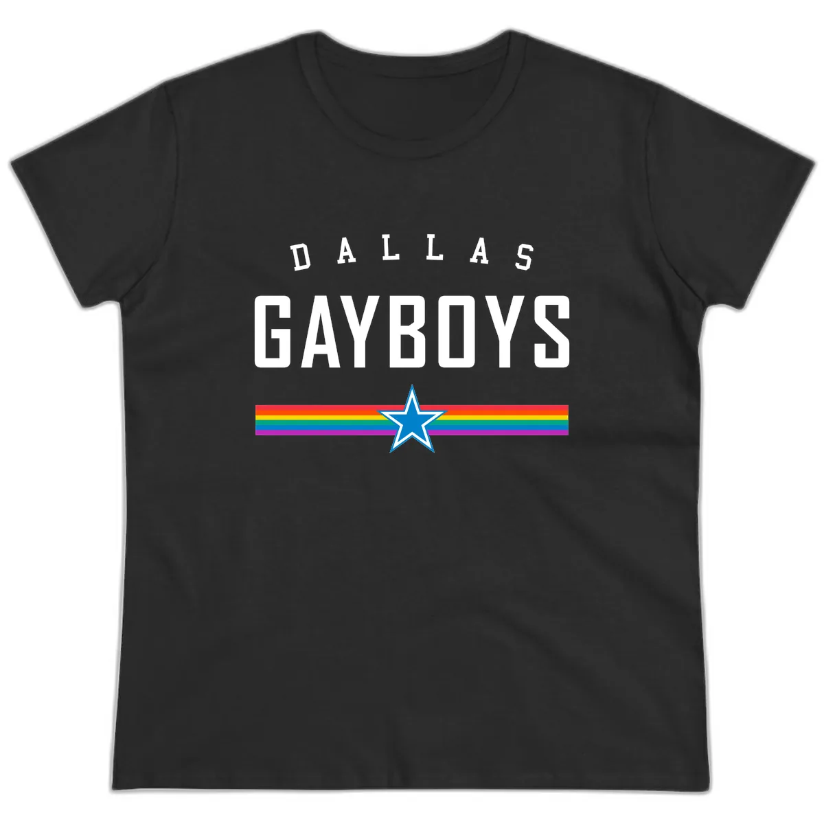Dallas Garboys Pride Ladies Tee in Black