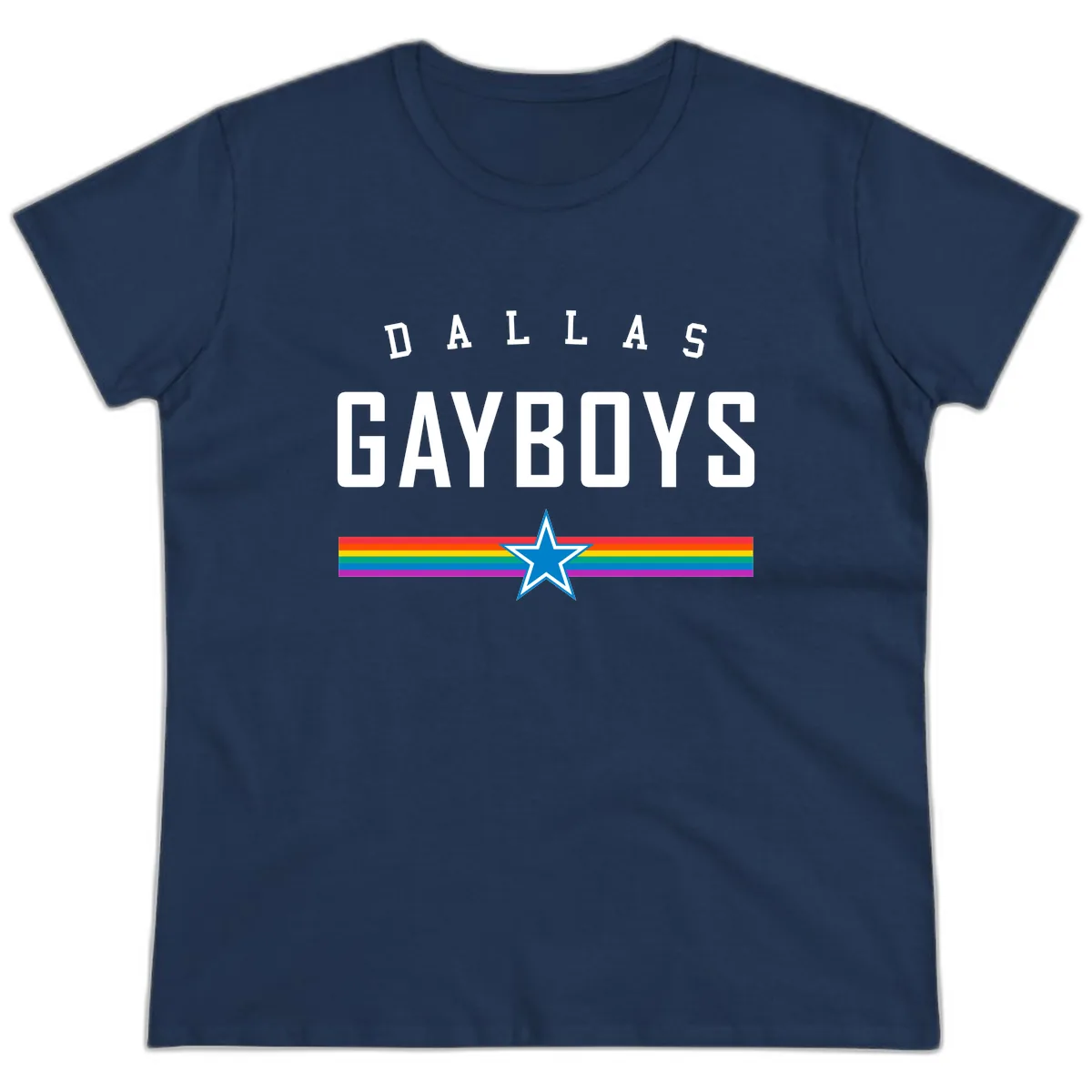 Dallas Garboys Pride Ladies Tee in Navy