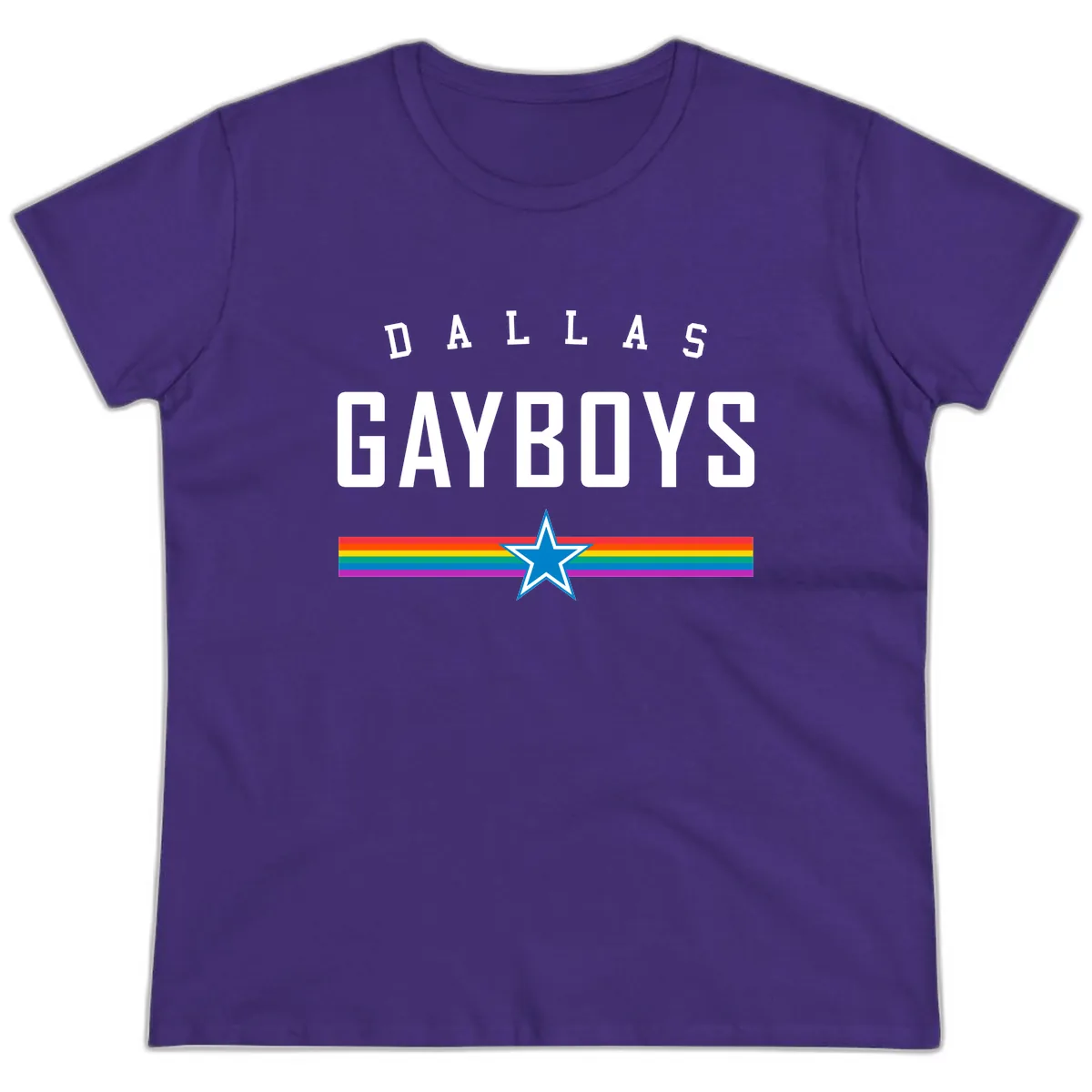 Dallas Garboys Pride Ladies Tee in Purple