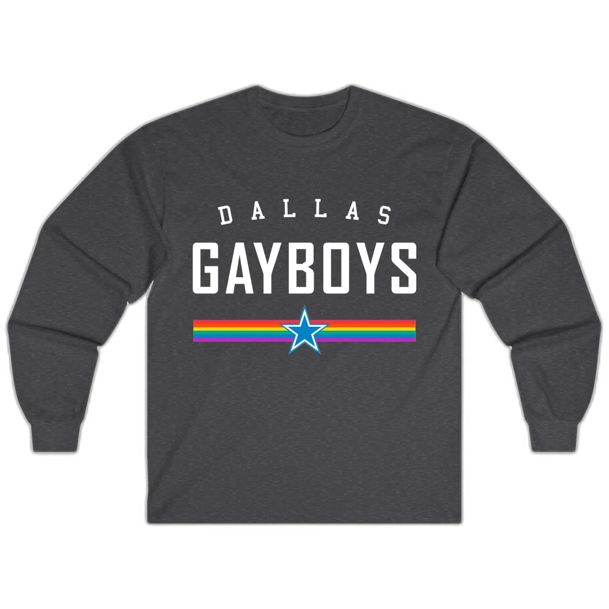 Dallas Garboys Pride Long Sleeve in Dark Heather