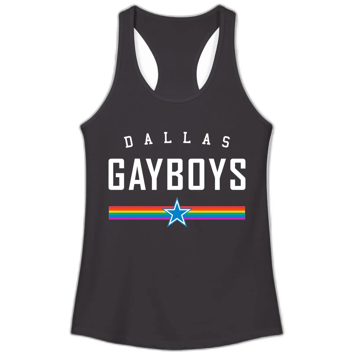 Dallas Garboys Pride Ladies Tank in Black
