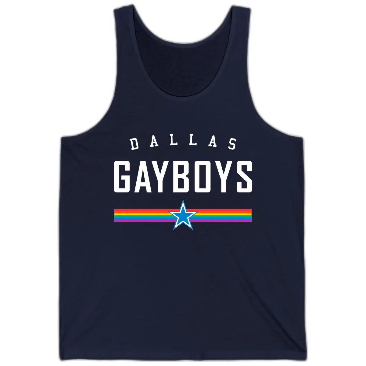Dallas Garboys Pride Tank in Navy