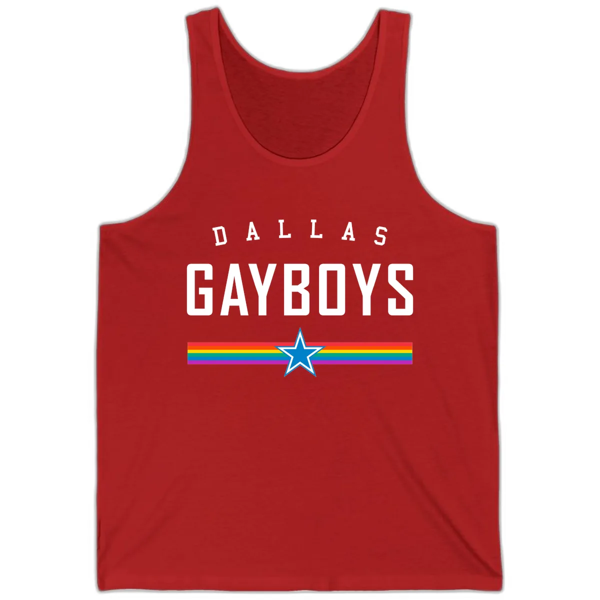 Dallas Garboys Pride Tank in Red