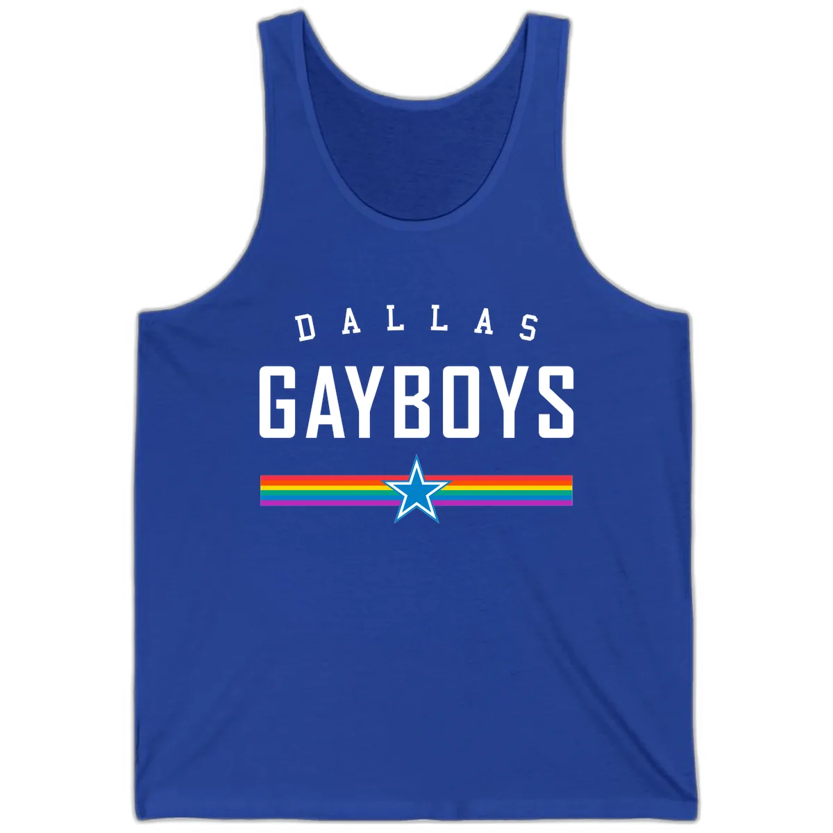 Dallas Garboys Pride Tank in True Royal