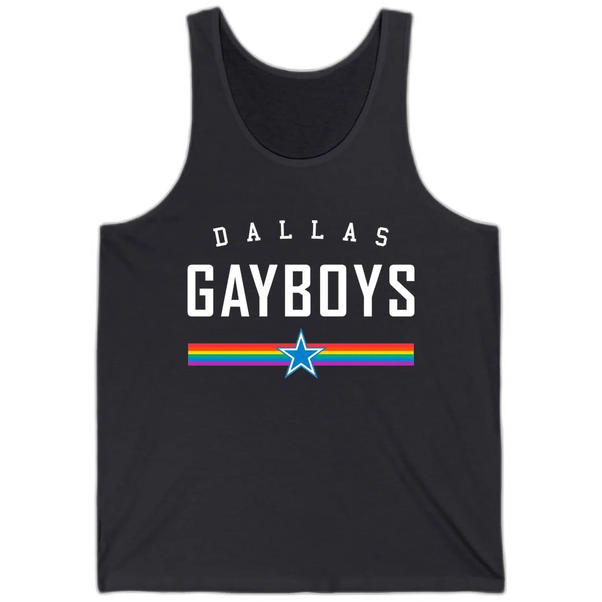 Dallas Garboys Pride Tank in Dark Grey