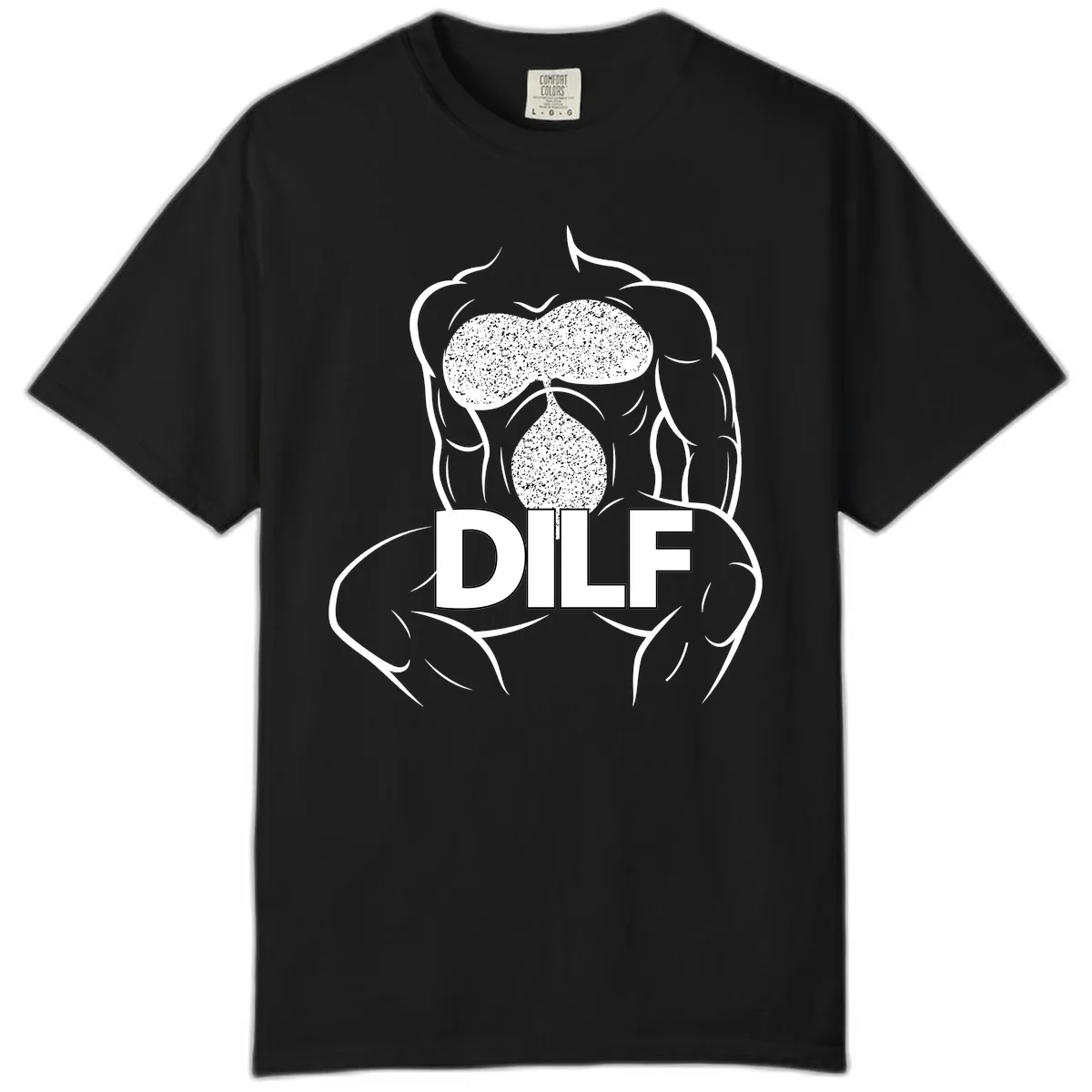DILF Anatomy Illustration Comfort Color in Black
