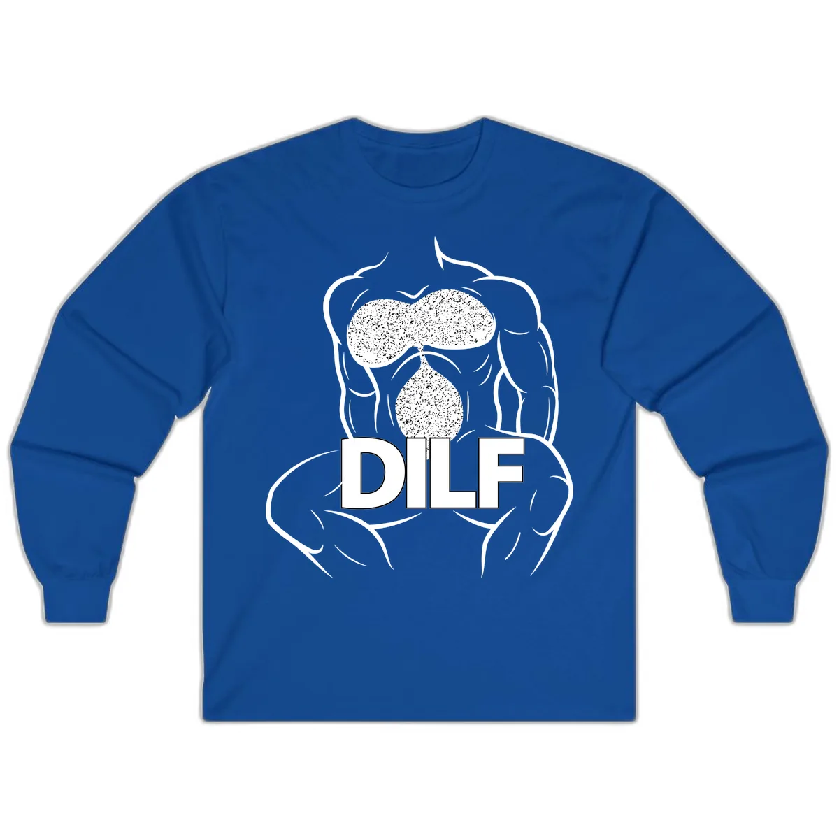 DILF Anatomy Illustration Long Sleeve in Royal