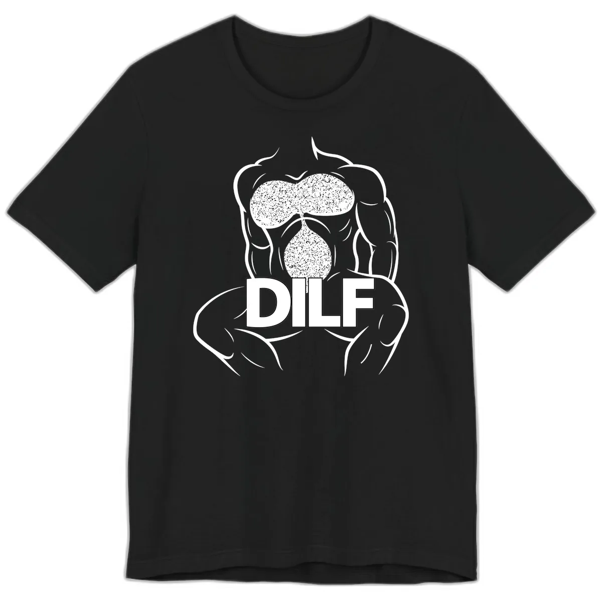 DILF Anatomy Illustration Premium T-Shirt in Black