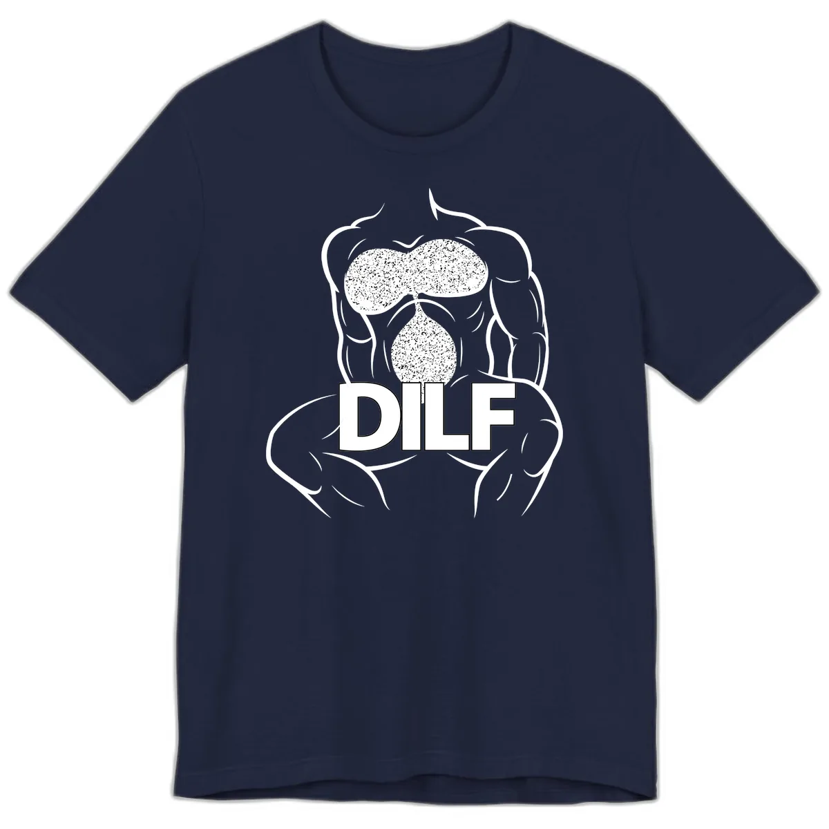 DILF Anatomy Illustration Premium T-Shirt in Navy