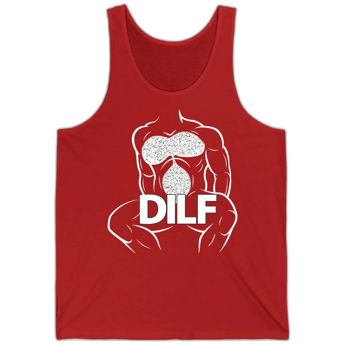 DILF Anatomy Illustration Tank in Red