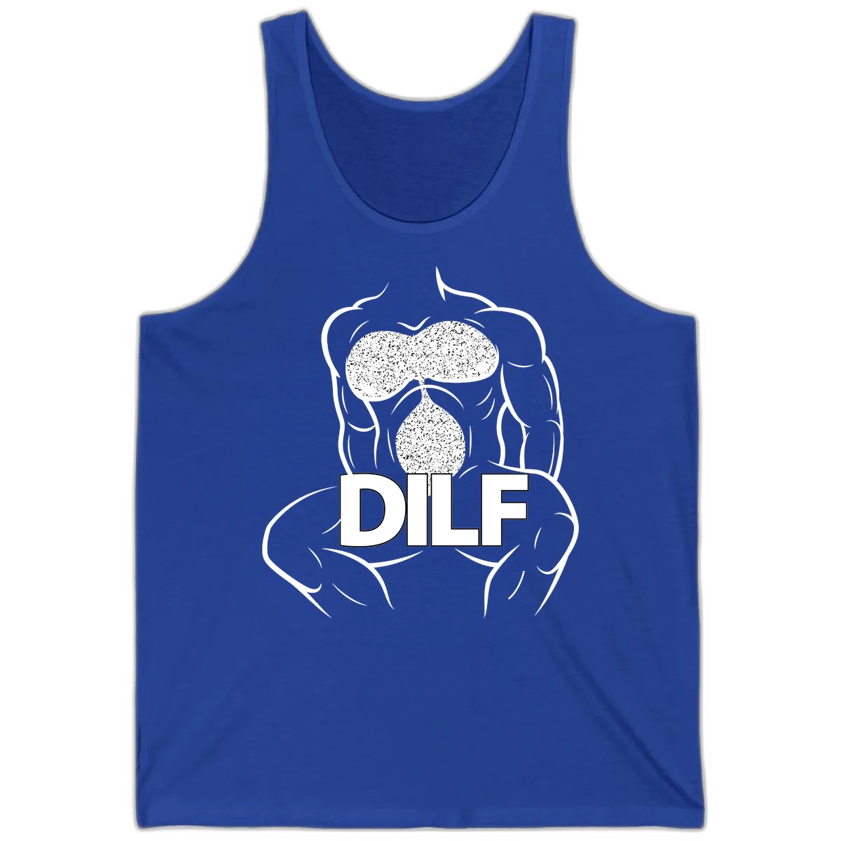 DILF Anatomy Illustration Tank in True Royal