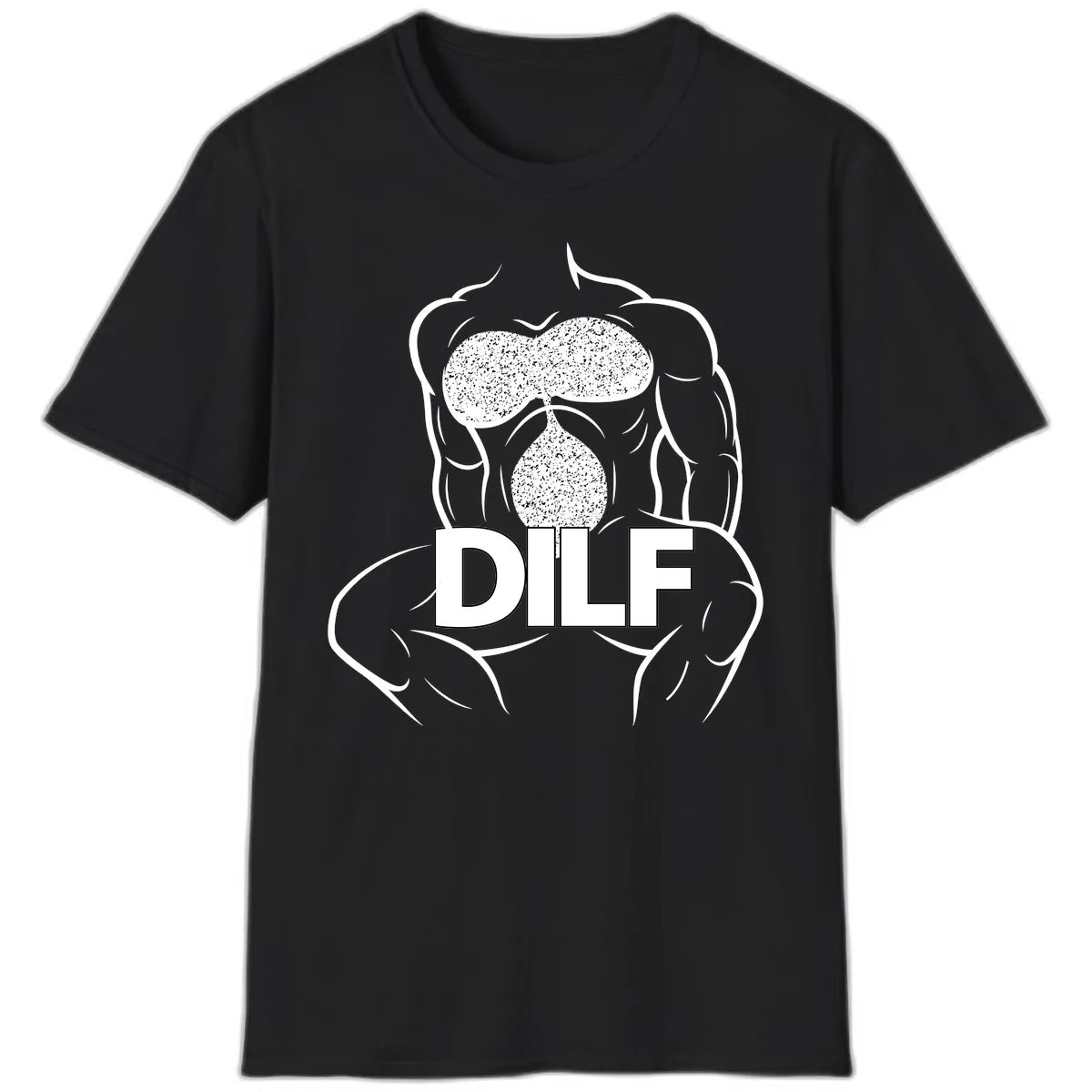 DILF Anatomy Illustration T-Shirt in Black