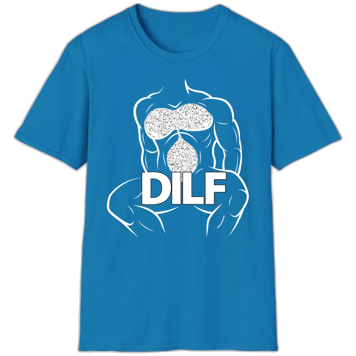 DILF Anatomy Illustration T-Shirt in Sapphire