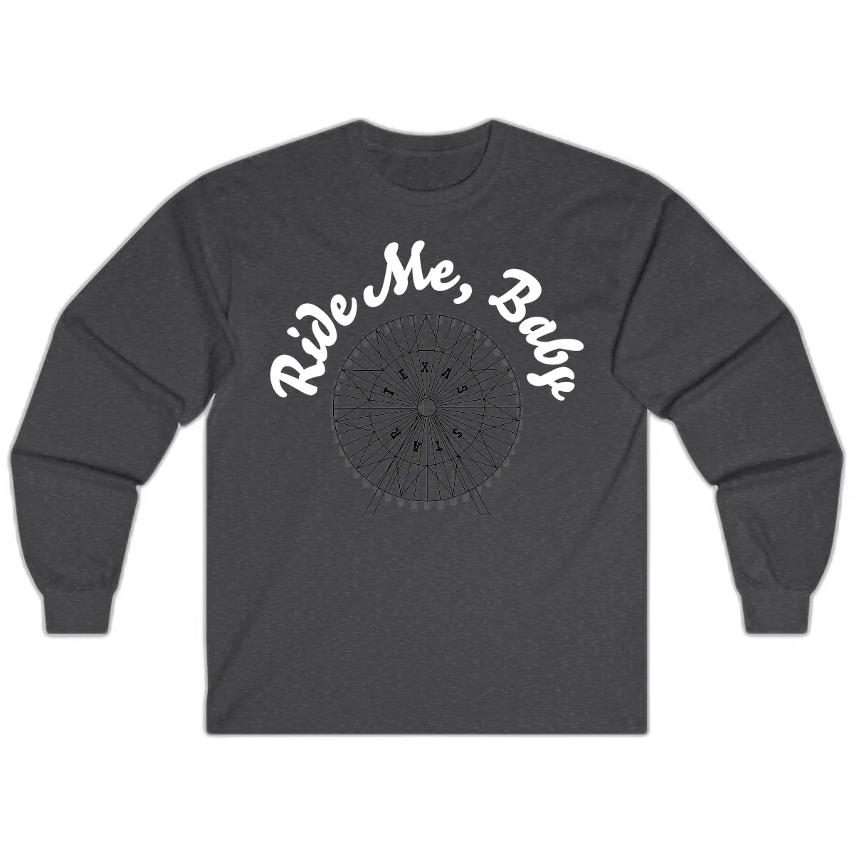 Rescue Me Ferris Wheel Long Sleeve in Dark Heather