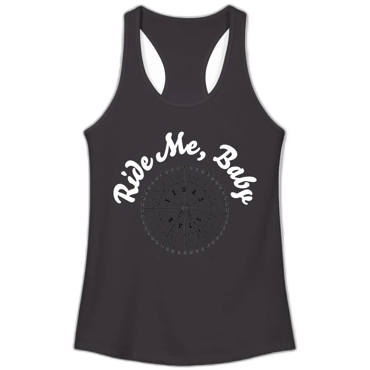 Rescue Me Ferris Wheel Ladies Tank in Black