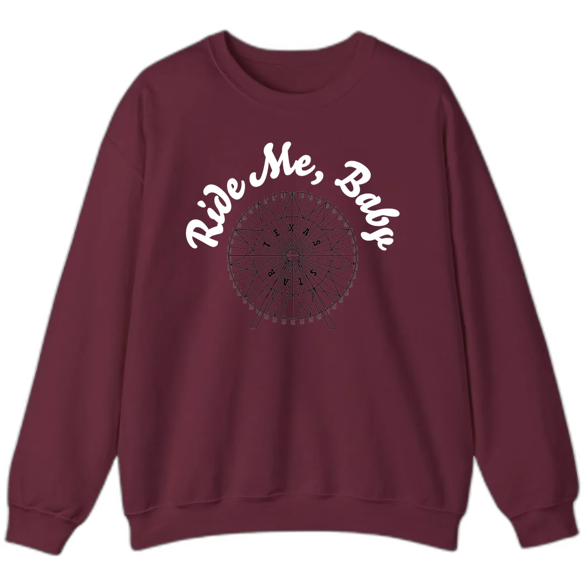 Rescue Me Ferris Wheel Sweatshirt in Maroon