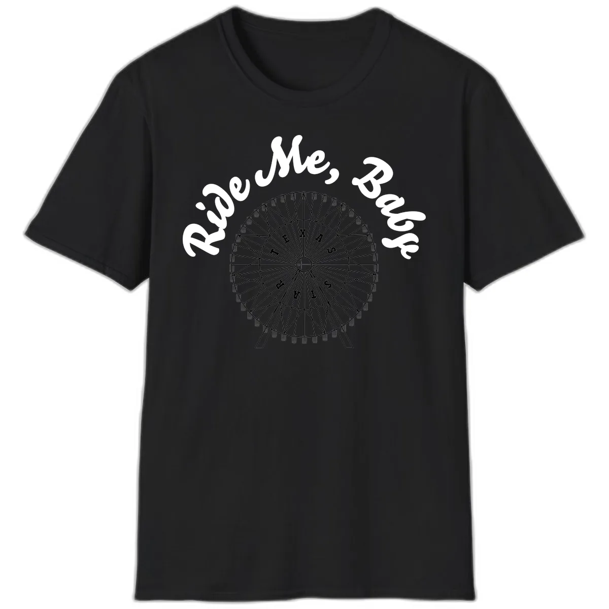 Rescue Me Ferris Wheel T-Shirt in Black
