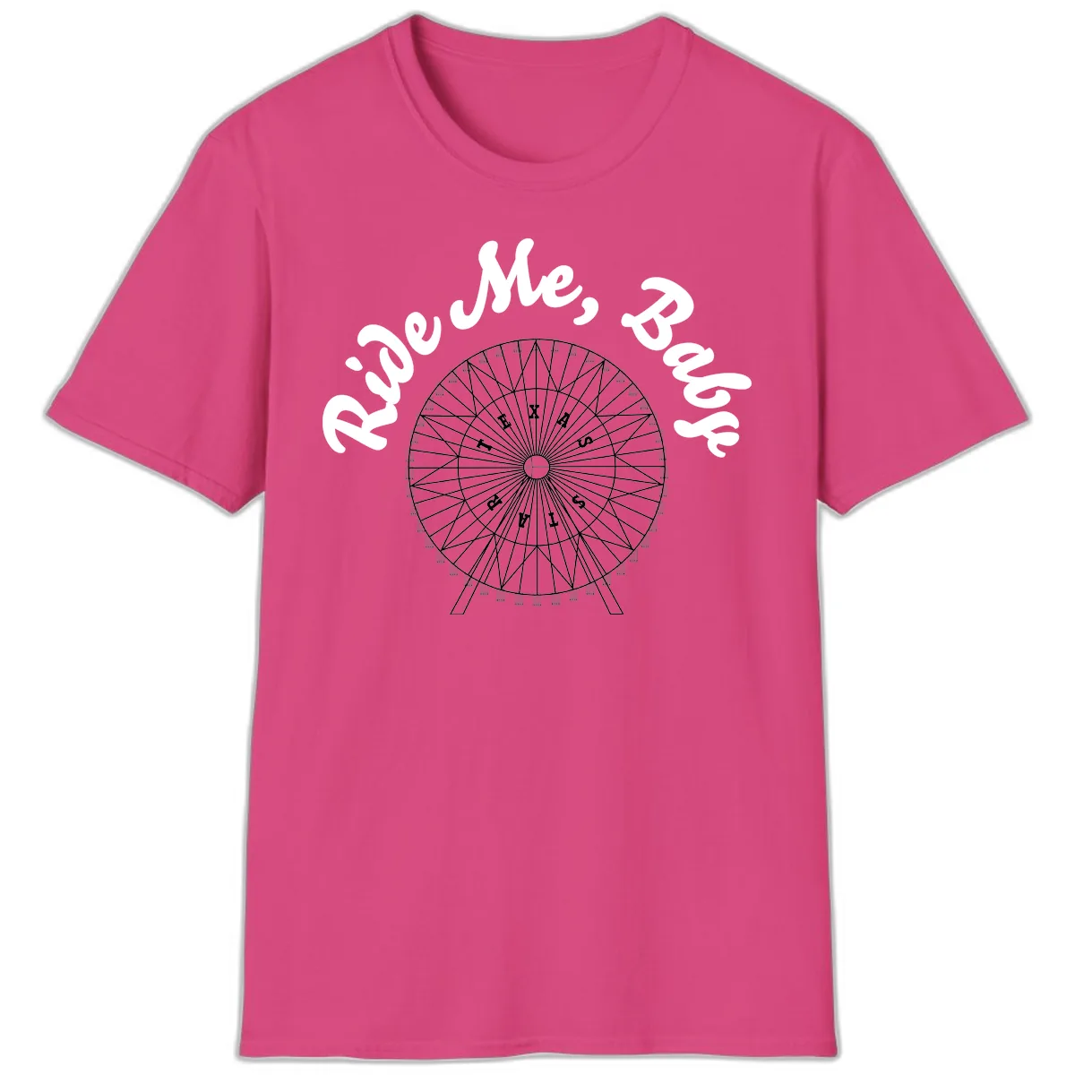 Rescue Me Ferris Wheel T-Shirt in Heliconia