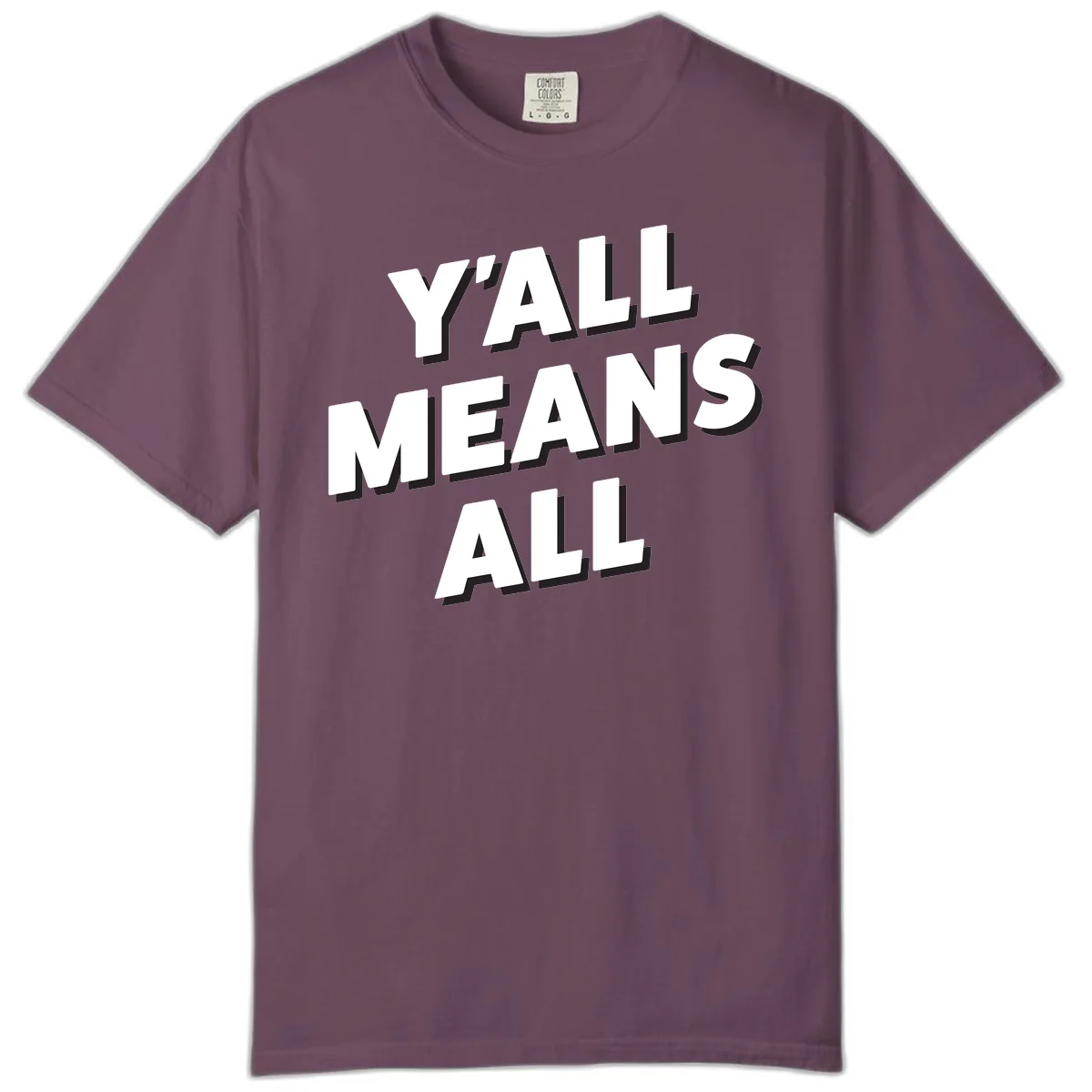 Y'all Means All Comfort Color in Berry