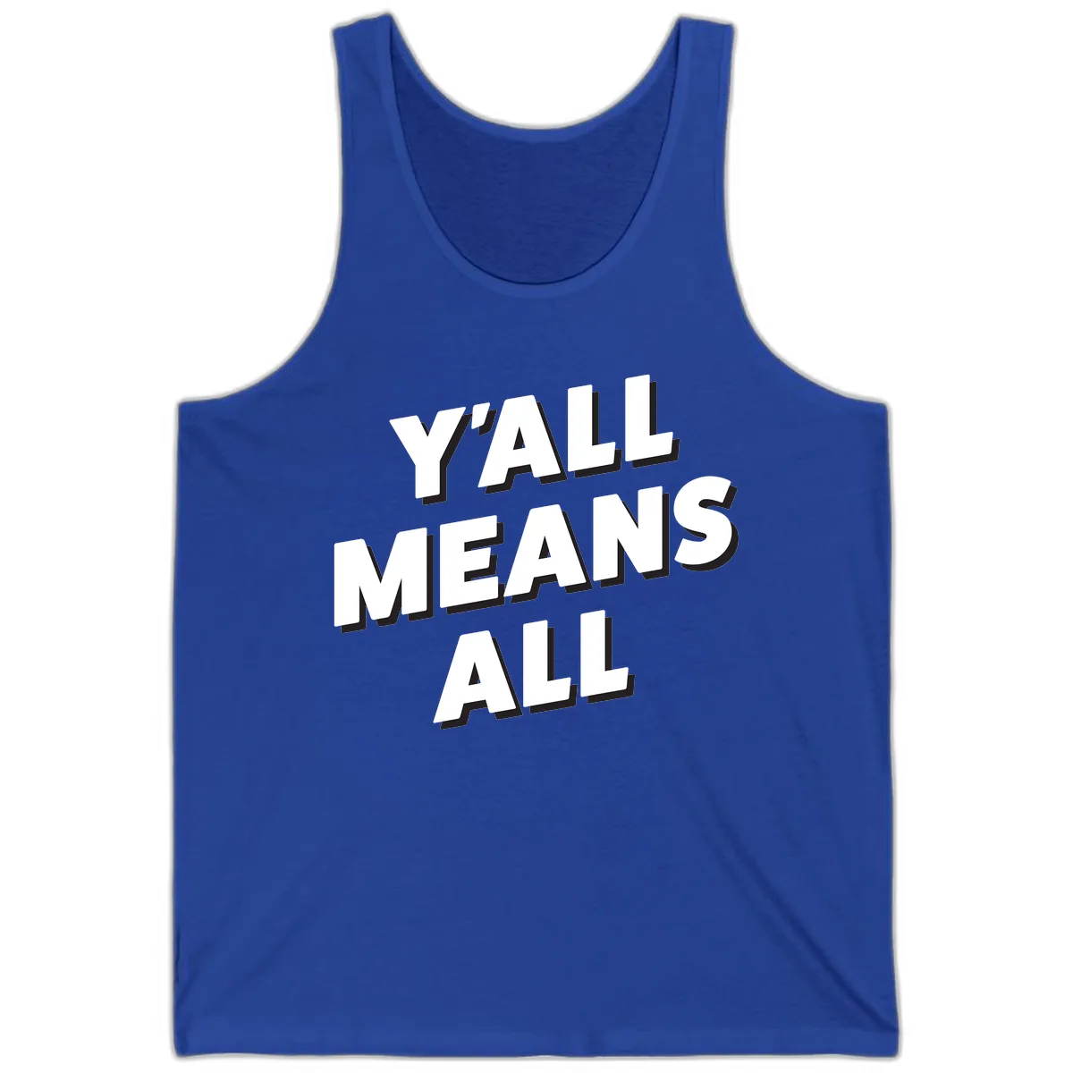 Y'all Means All Tank in True Royal