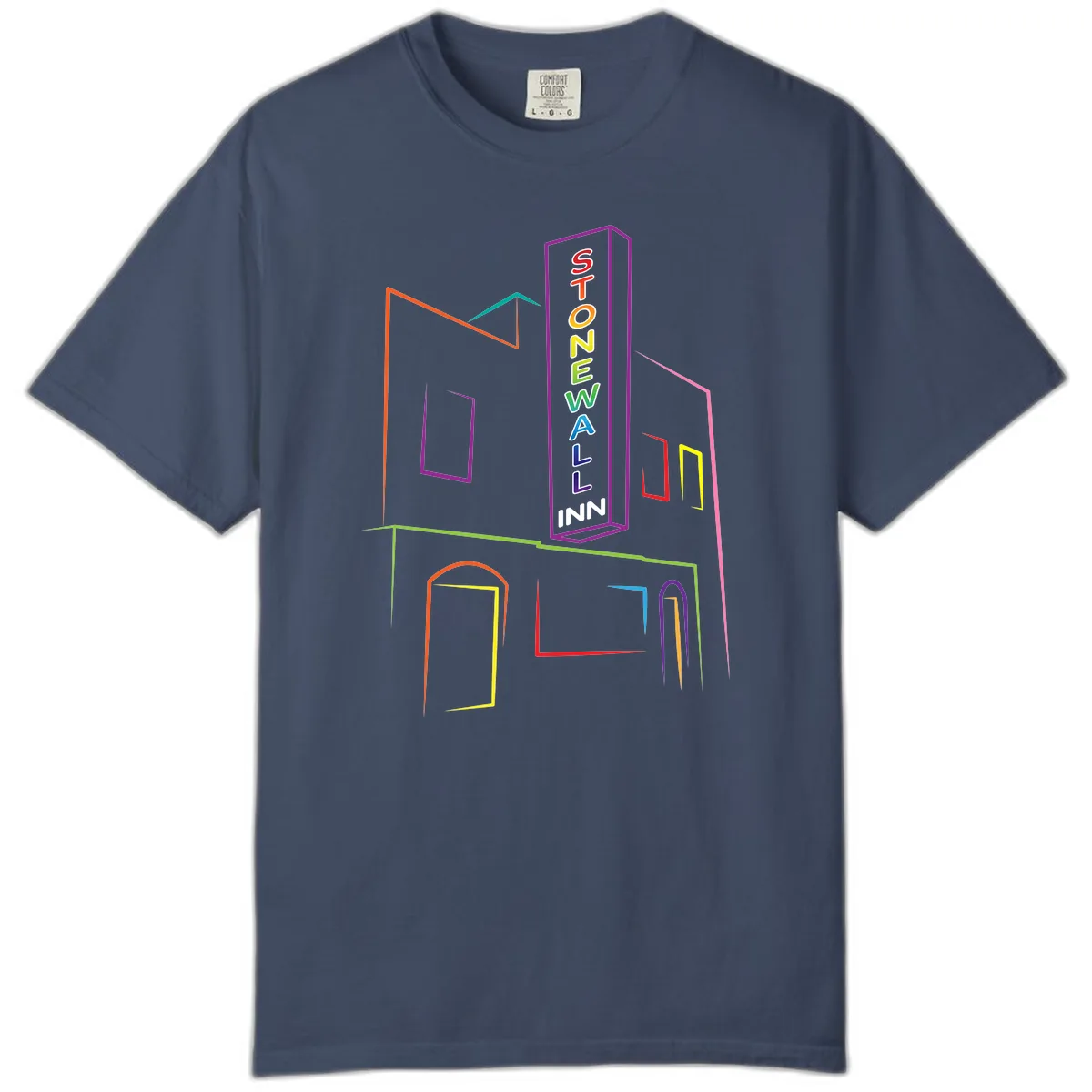 Stonewall Inn Neon Sign Comfort Color in Midnight