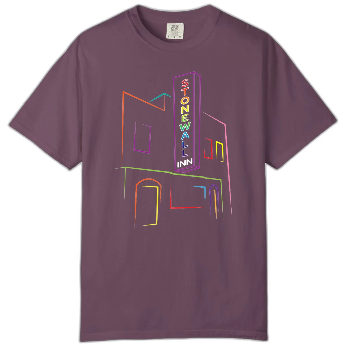 Stonewall Inn Neon Sign Comfort Color in Berry