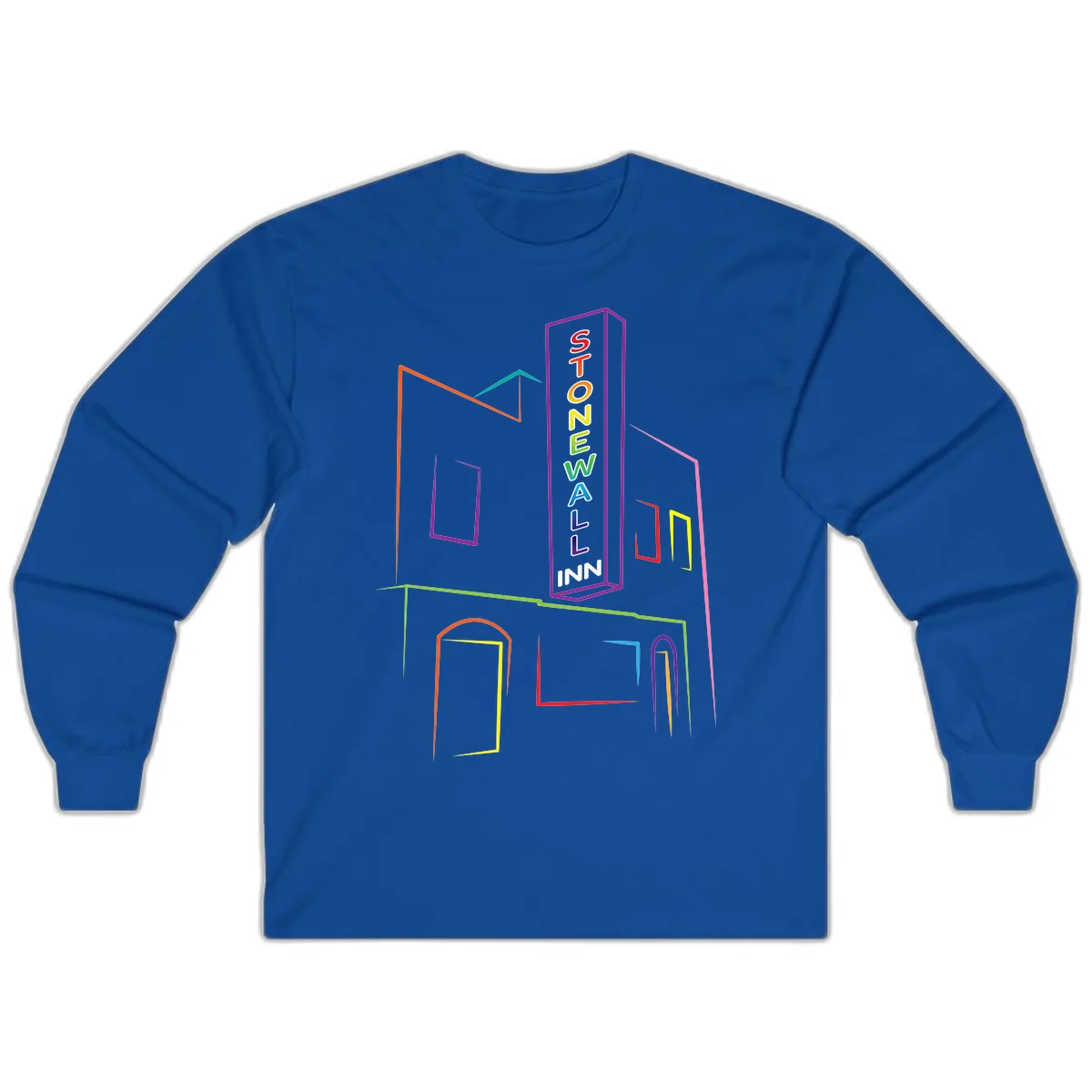 Stonewall Inn Neon Sign Long Sleeve in Royal