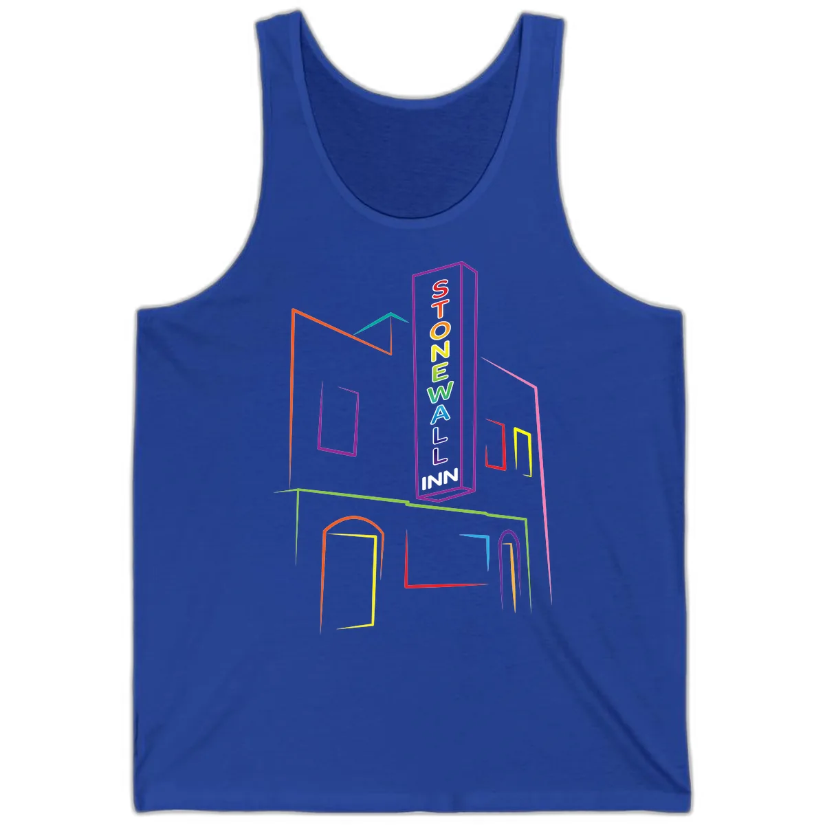 Stonewall Inn Neon Sign Tank in True Royal