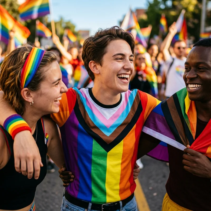 Progress Pride Flag Shirts | Inclusive Rainbow