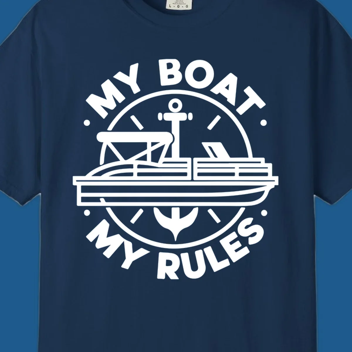 My Boat My Rules pontoon boat and anchor design