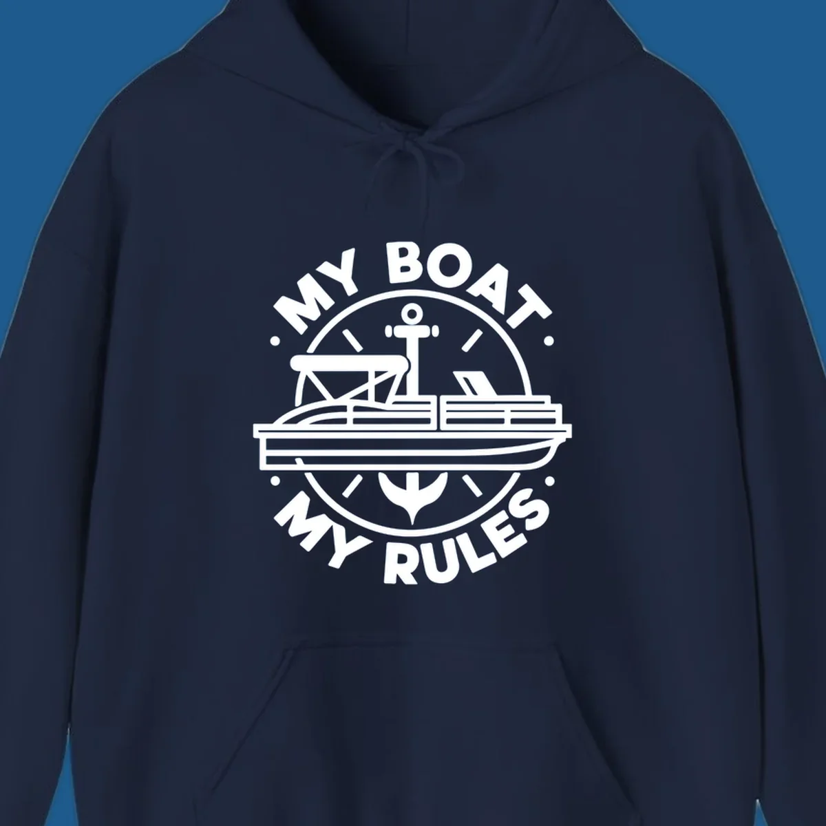 My Boat My Rules pontoon boat and anchor design